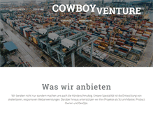 Tablet Screenshot of cowboyventure.com